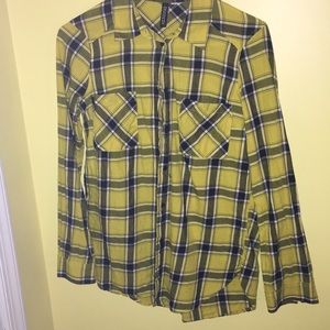 Yellow Flannel Top